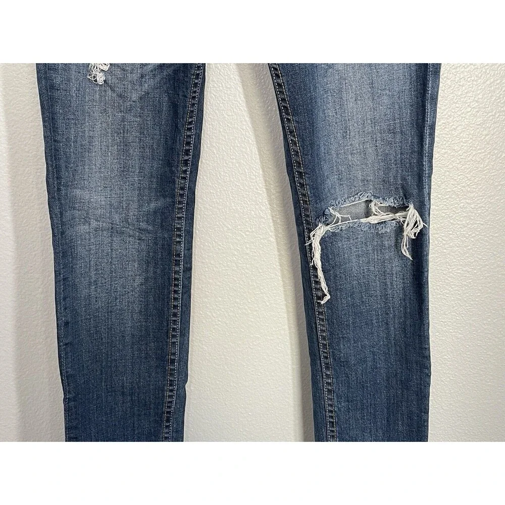 Vigoss The Thompson Tomboy Skinny Jeans Size 29/27 Blue Stretch Denim Low‎ Rise